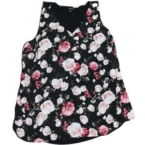 Torrid 2X Georgette Knit Back Floral Tank Top